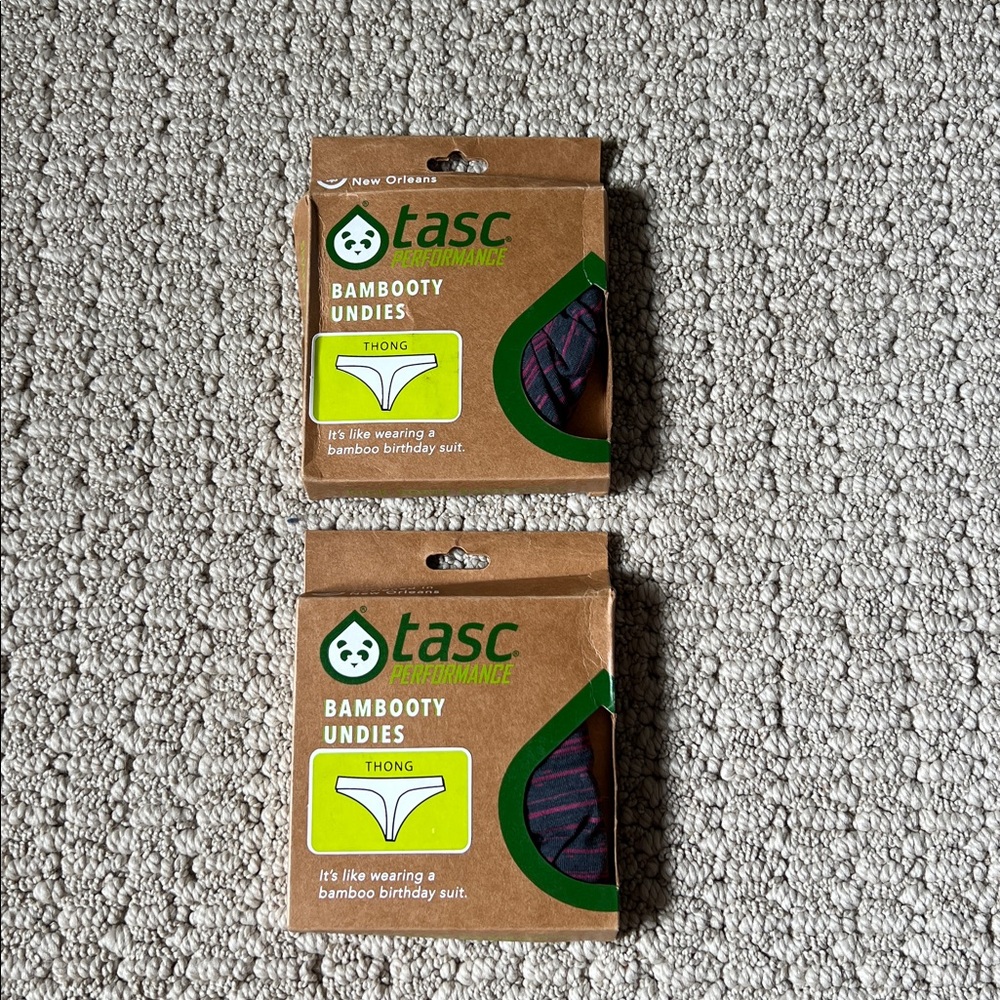 2 Pairs NWT Tasc Performance Thong XS